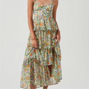 ASTR The Label Midsummer Floral Tiered Maxi Dress